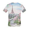 Oil Painting summer in Paris Eiffel Tower All Over Print T-Shirt for Men