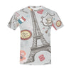 Sights of Paris All Over Print T-Shirt for Men