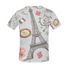 Sights of Paris All Over Print T-Shirt for Men