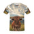 Texas longhorn steer in rural Utah All Over Print T-Shirt for Men