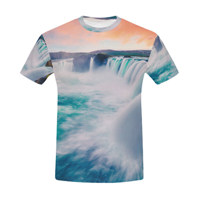 The Godafoss Waterfall All Over Print T-Shirt for Men